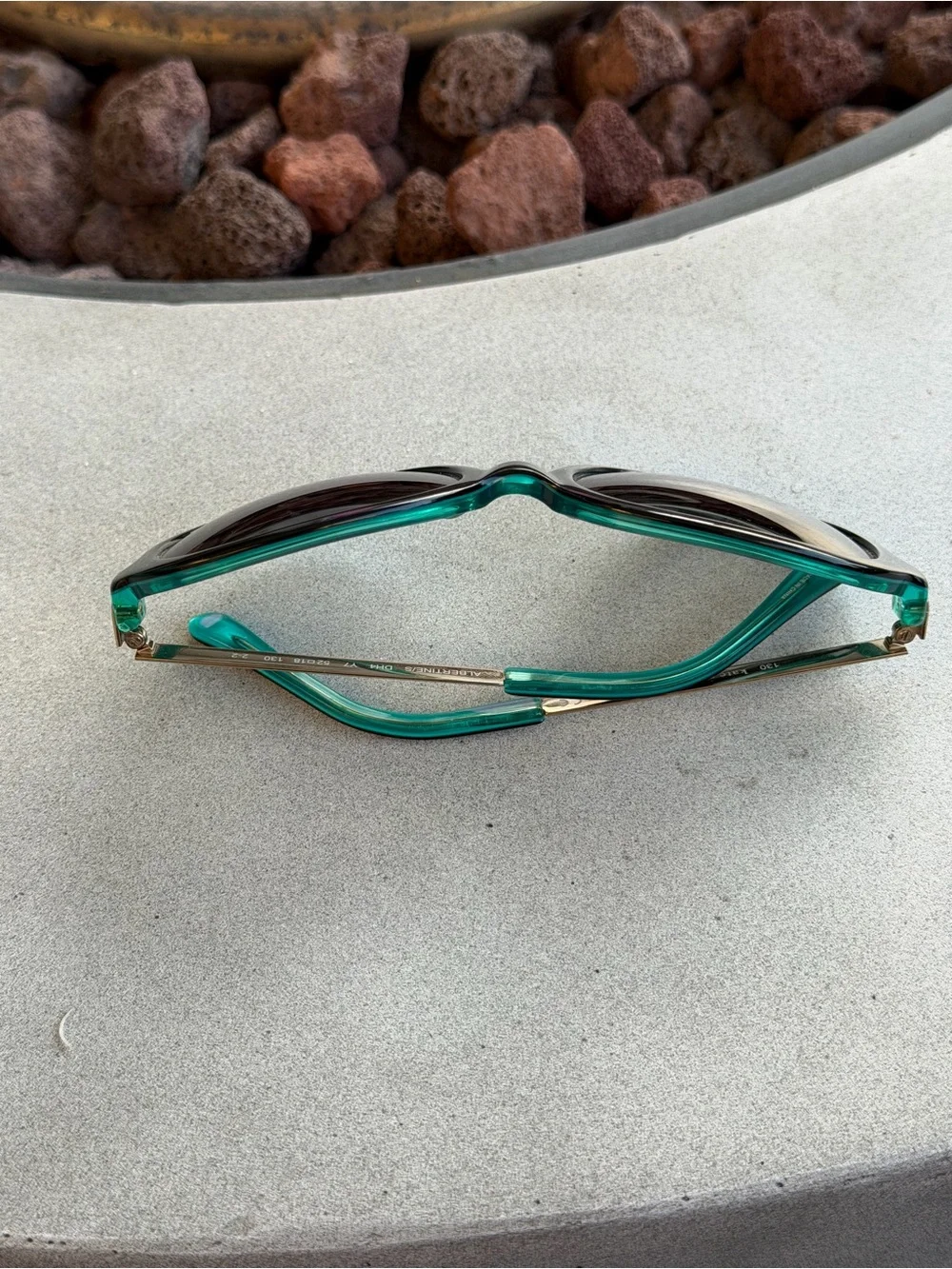 Kate Spade Black Round Sunglasses with Green and Teal Nordstrom Hard Case